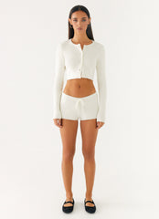 Adria Mini Shorts - Ivory