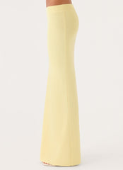 Amarah Knit Maxi Skirt - Yellow