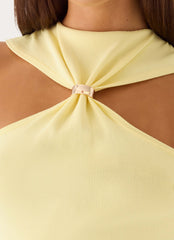 Amarah Knit Top - Yellow