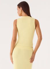 Amarah Knit Top - Yellow