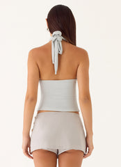 Amber Light Top - Silver