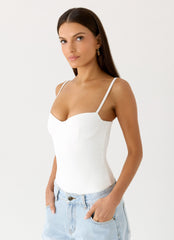 Ame Underwire Bodysuit - White