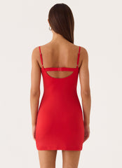 Ame Underwire Mini Dress - Red