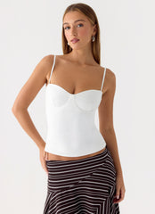 Ame Underwire Top - White