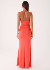Aminata Maxi Dress - Burnt Coral