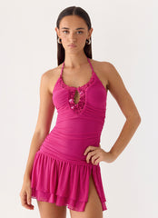 Aminata Mini Dress - Fuchsia