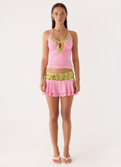 Aminata Mini Skirt - Baby Pink