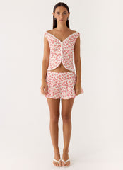 Anja Mini Skirt - Porcelain Rose