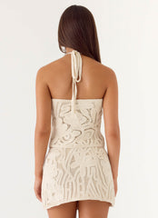Astor Halter Top - Ivory