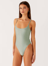 Ava One Piece Swimsuit - Sage