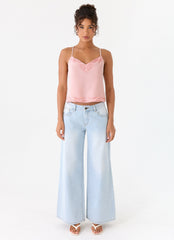 Avania Beaded Top - Pink