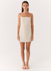 Bailee Mini Dress - Oatmeal