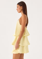 Becka Mini Dress - Yellow