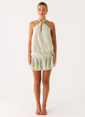 Beginning Mini Dress - Mystic Paisley