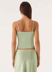 Belle Chime Bustier - Sage
