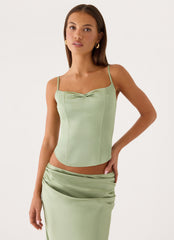 Belle Chime Bustier - Sage