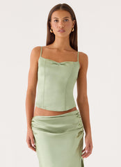 Belle Chime Bustier - Sage