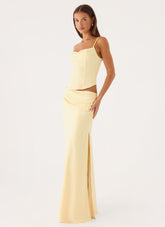 Belle Chime Maxi Skirt - Baby Yellow