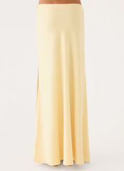 Belle Chime Maxi Skirt - Baby Yellow