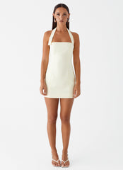 Bianca Halter Dress - Yellow