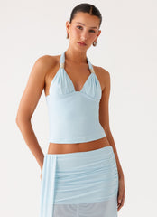 Blaze Halter Top - Blue