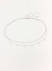 Blush Pearl Belly Chain - Silver