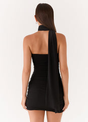 Breaking News Micro Mini Dress - Black