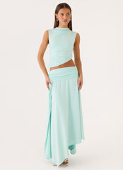 Briege Maxi Skirt - Aqua