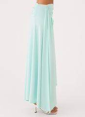 Briege Maxi Skirt - Aqua