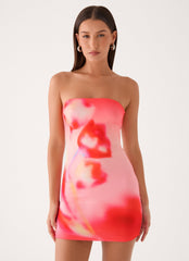 Callistae Mini Dress - Sunburnt Petal