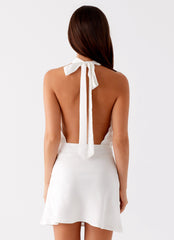 Camera Shy Mini Dress - Ivory