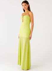 Claria Maxi Dress - Lime