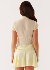 Colby Mini Skirt - Lemon