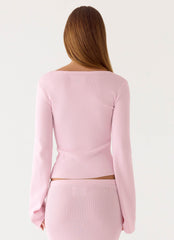 Colipso Long Sleeve Top - Pink