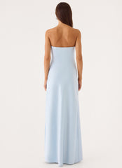 Conni Strapless Maxi Dress - Blue