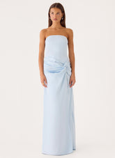 Conni Strapless Maxi Dress - Blue
