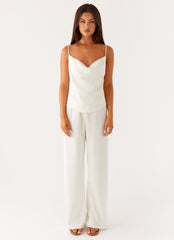 Deacon Low Rise Pants - Butter