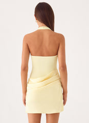 Deena Mini Dress - Yellow