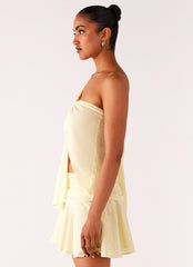 Delight Me Asymmetrical Top - Yellow