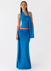 Demiase Maxi Skirt - Royal Blue