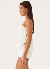 Down For You Playsuit - White