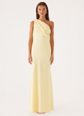 Elena Maxi Dress - Baby Yellow