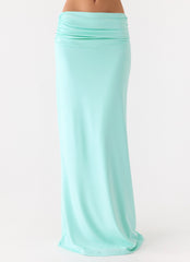 Elisabetta Maxi Skirt - Aqua