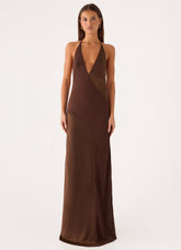 Ellopez Maxi Dress - Chocolate
