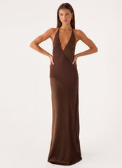 Ellopez Maxi Dress - Chocolate