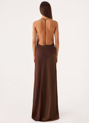 Ellopez Maxi Dress - Chocolate