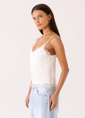 Ellora Cami Top - Ivory