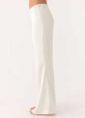Elmah Low Rise Pants - White