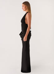 Emaretta Halter Maxi Dress - Black