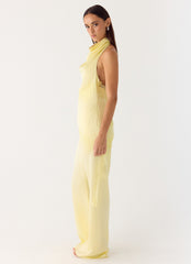 Emilee Cowl Top - Yellow